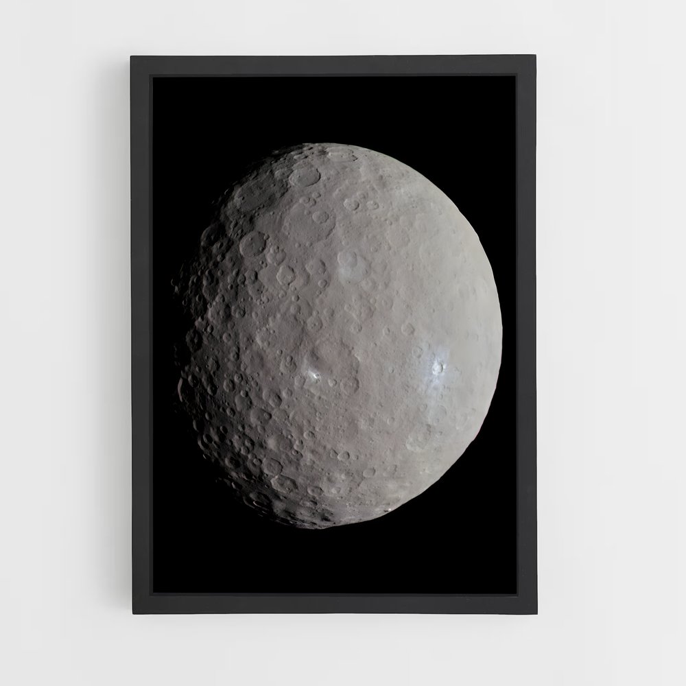 Poster Lune Mystérieuse – affiche Système solaire (vue 2)